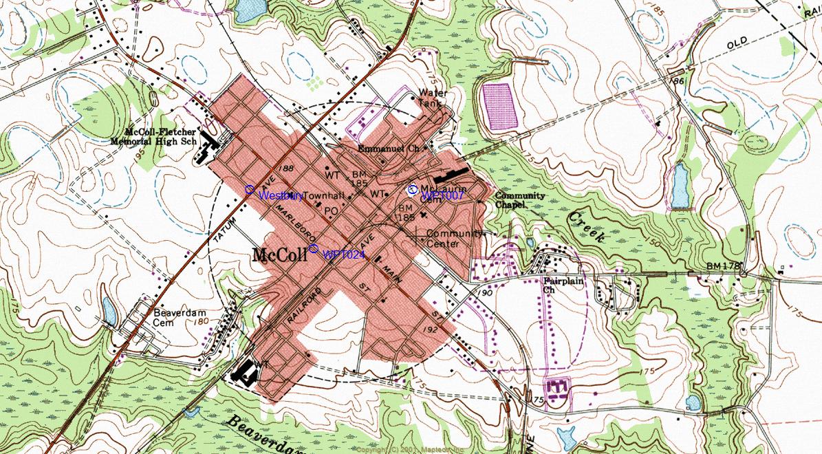 McColl Museum Located at the cor